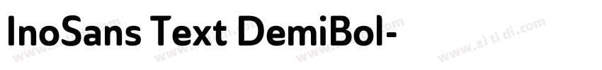 InoSans Text DemiBol字体转换 InoSans Text DemiBol字体转换